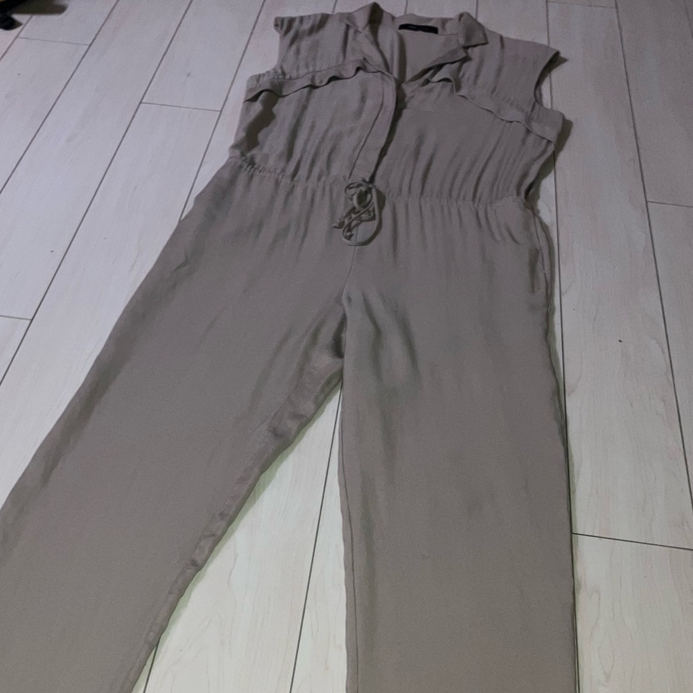 BCBGMAXAZRIA “COLE” Sleeveless Utility Jumpsuit - Picture 4 of 17